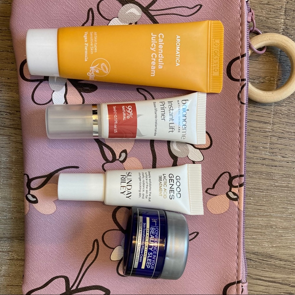 Skin care +makeup bag